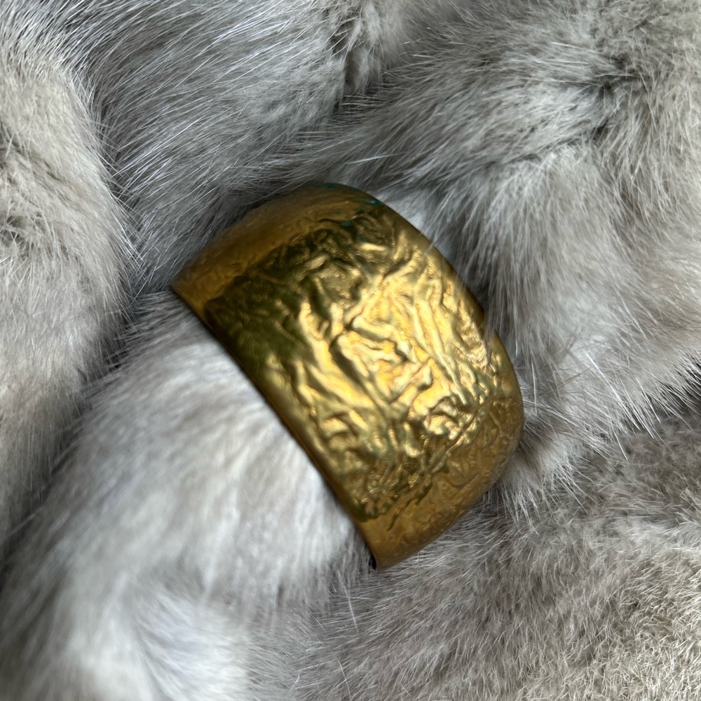 Gold cuff bracelet